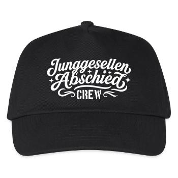 Junggesellen Abschied Crew - Kinder Basecap - Schwarz - Vorne