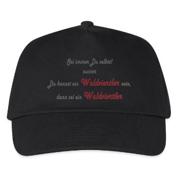 Being a Waldviertel resident - Kids’ Baseball Cap - black - Front