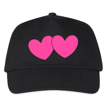 Heart Pink Heart Pink Gift Valentine's Day - Kids’ Baseball Cap - black - Front