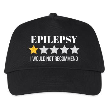 Motif Blueprint vibrant sur coton biologique - Casquette de baseball Enfant - noir - Devant