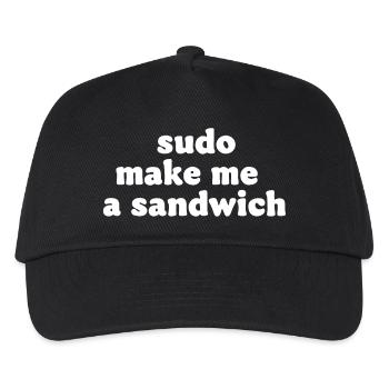 Sudo Commando Meme Sandwich - Casquette de baseball Enfant - noir - Devant