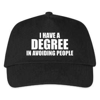 Graduate in People Avoidance - Kids’ Baseball Cap - black - Front