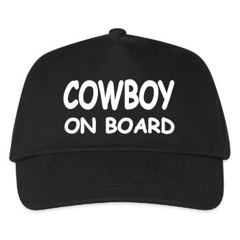 Cowboy - Kinder Basecap - Schwarz - Vorne