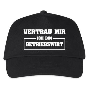 Business economist as funny - Kids’ Baseball Cap - black - Front