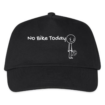 No bike today idée cadeau cycliste - Casquette de baseball Enfant - noir - Devant
