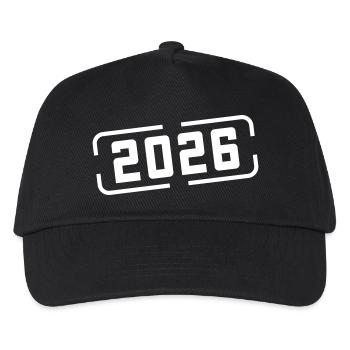 2026 Stempel - Kinder Basecap - Schwarz - Vorne