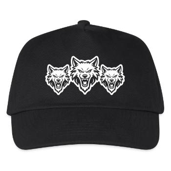 Wolf Team Rudel - Kinder Basecap - Schwarz - Vorne