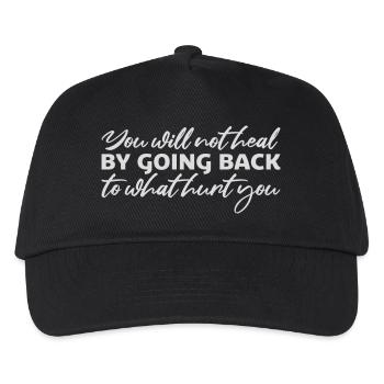 You Will Not Heal Heilung Schmerz Loslassen Neu - Kinder Basecap - Schwarz - Vorne