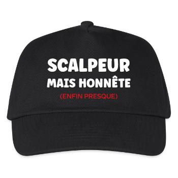 Scalpeur Honnête Presque - Casquette de baseball Enfant - noir - Devant