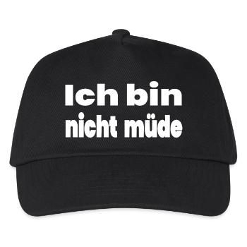 Tired - Kids’ Baseball Cap - black - Front