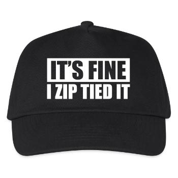 It's fine i zip tied it Car lover car guy mechanic - Kinder Basecap - Schwarz - Vorne