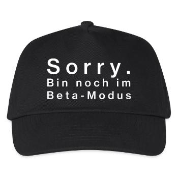 Désolé. Je suis encore en mode bêta - Casquette de baseball Enfant - noir - Devant