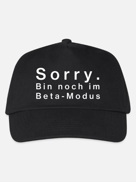 Sorry. Bin noch im Beta-Modus - Kinder Basecap - Schwarz
