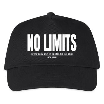 ALPHA DIVISION - No Limits - Gym Apparel - Kids’ Baseball Cap - black - Front