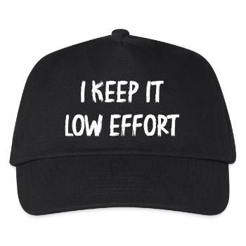 I Keep It Low Effort - Kids’ Baseball Cap - black - Front
