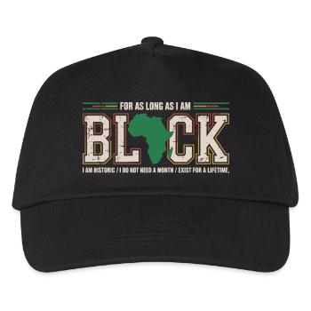 Pride Afro Black History Month Vintage - Kids’ Baseball Cap - black - Front