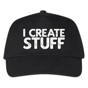 I Create Stuff - Kinder Basecap - Schwarz - Vorne