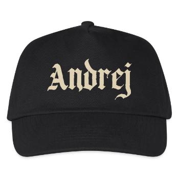 Andrej Gothischer ´ Schriftzug - Kinder Basecap - Schwarz - Vorne