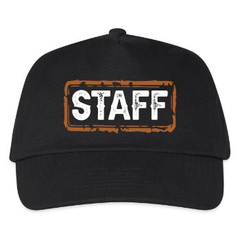 staff - Kinder Basecap - Schwarz - Vorne