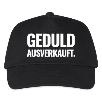 Geduld ausverkauft. - Kinder Basecap - Schwarz - Vorne