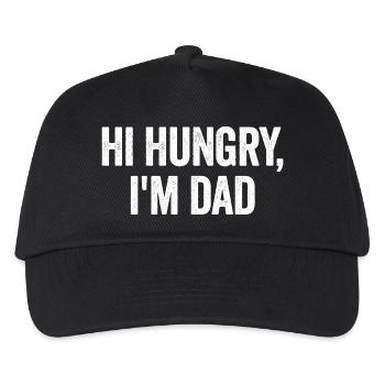 Hello Hungry One, I'm Dad. Sarcastic, lust - Kids’ Baseball Cap - black - Front