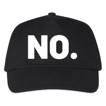 NON. - Casquette de baseball Enfant - noir - Devant