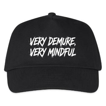 Very Demure Very Mindful – Statement  - Kinder Basecap - Schwarz - Vorne