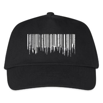 Barcode - White - Kids’ Baseball Cap - black - Front
