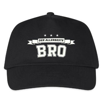 Der Allerbeste Bro - Kinder Basecap - Schwarz - Vorne