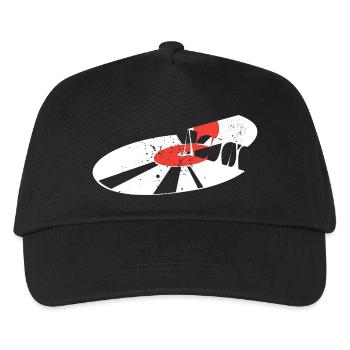Vinyl - Kids’ Baseball Cap - black - Front