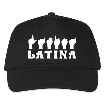 Latina Pride Hand Sign Artwork - Kids’ Baseball Cap - black - Front