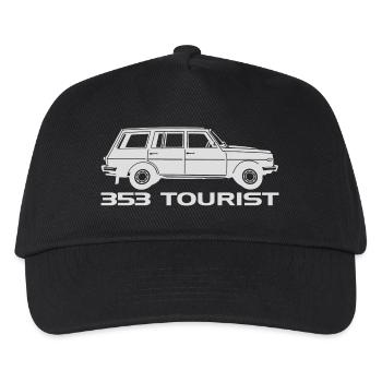 Wartburg w353 Tourist - Kinder Basecap - Schwarz - Vorne