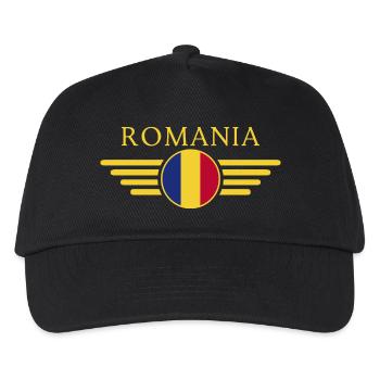 Ich liebe Rumänien, Eleganz Stil Design T-Shirt - Kinder Basecap - Schwarz - Vorne