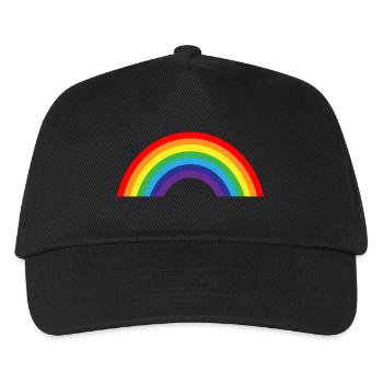arc-en-ciel - Casquette de baseball Enfant - noir - Devant