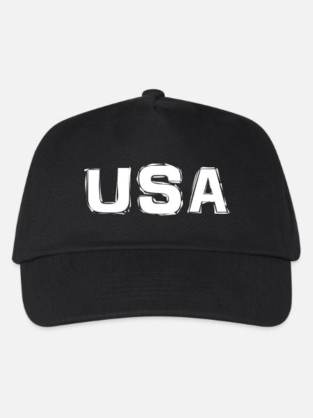 USA - Kinder Basecap - Schwarz
