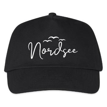 Nordsee Möwen - Kinder Basecap - Schwarz - Vorne
