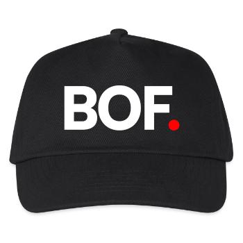 FRO | Minimalistischer humoristischer Ausdruck - Kinder Basecap - Schwarz - Vorne