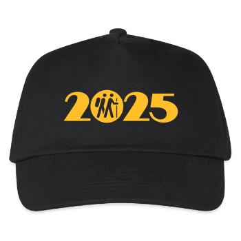 Hiking 2025, Camino, Pilgrimage, Way of St. James - Kids’ Baseball Cap - black - Front