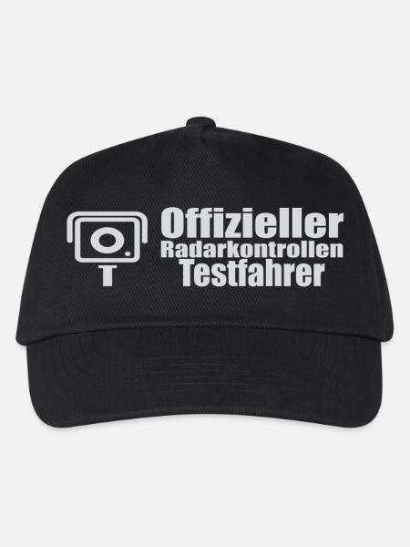 Offizieller Radarkontrollen testfahrer lustig - Kinder Basecap - Schwarz