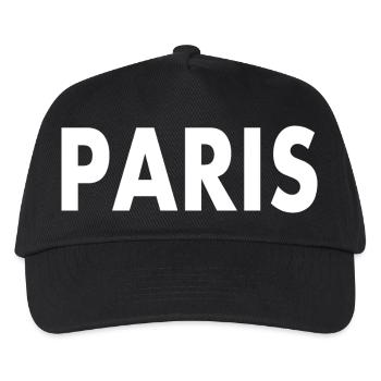 Paris - Kinder Basecap - Schwarz - Vorne