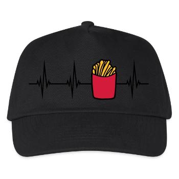 Pulse French Fries - Kids’ Baseball Cap - black - Front