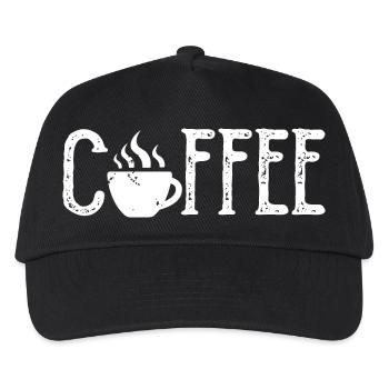 Coffee Cafe Kaffee Liebe Gastro Bar Bistro Symbol - Kinder Basecap - Schwarz - Vorne