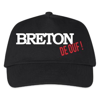 Breton de ouf - Casquette de baseball Enfant - noir - Devant