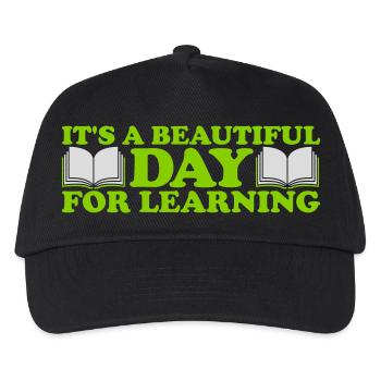 beautiful day for learning - Kids’ Baseball Cap - black - Front