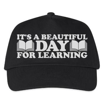 beautiful day for learning - Kids’ Baseball Cap - black - Front