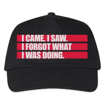 Je suis venu voir oublier - Casquette de baseball Enfant - noir - Devant