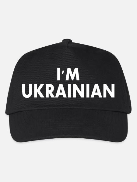 I m ukrainian - Kinder Basecap - Schwarz
