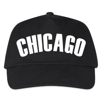 chicago shirt - Kinder Basecap - Schwarz - Vorne