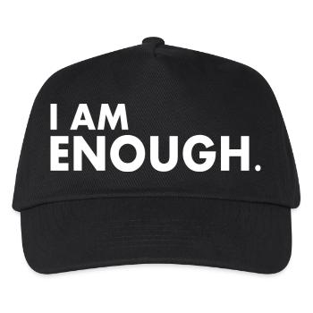 I am enough - Kids’ Baseball Cap - black - Front