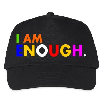 I am enough - Kids’ Baseball Cap - black - Front